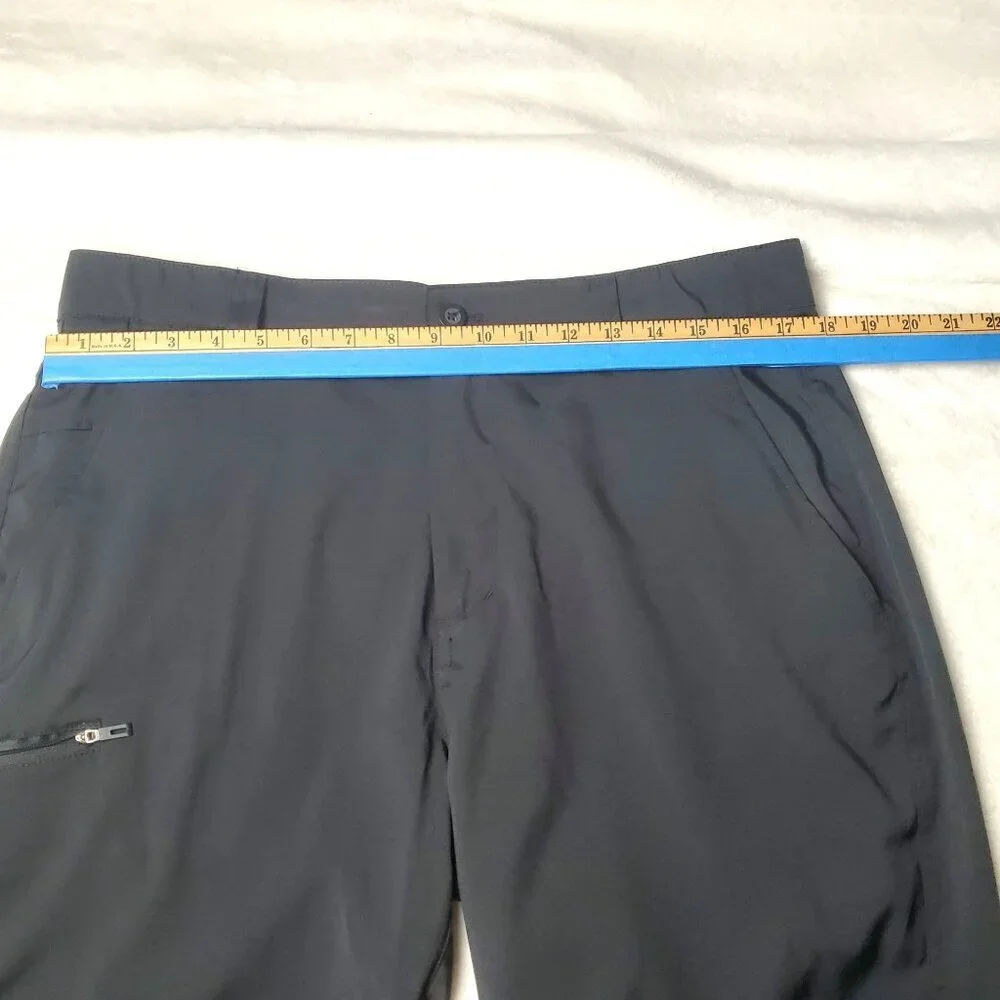 Mens Black Stretch Golf Shorts Size 34